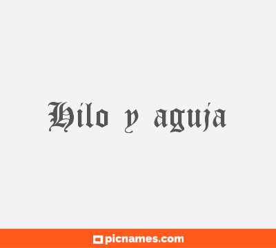 Hilo y aguja
